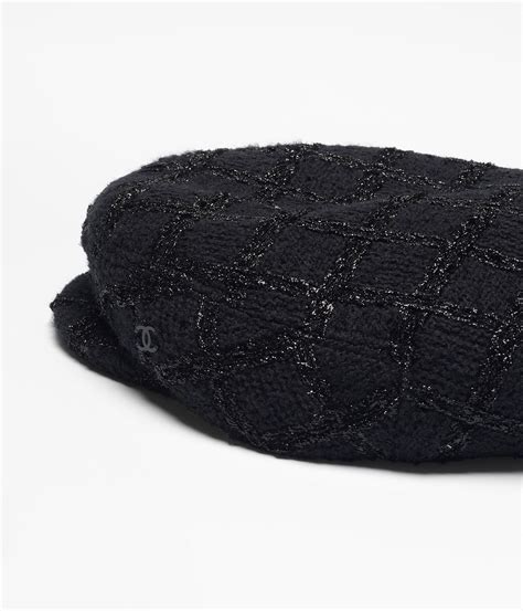 chanel black iridescent wool tweed dress